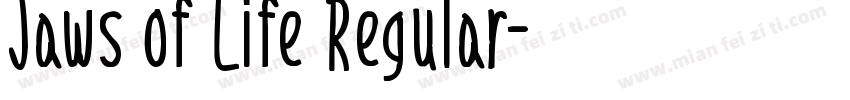 Jaws of Life Regular字体转换